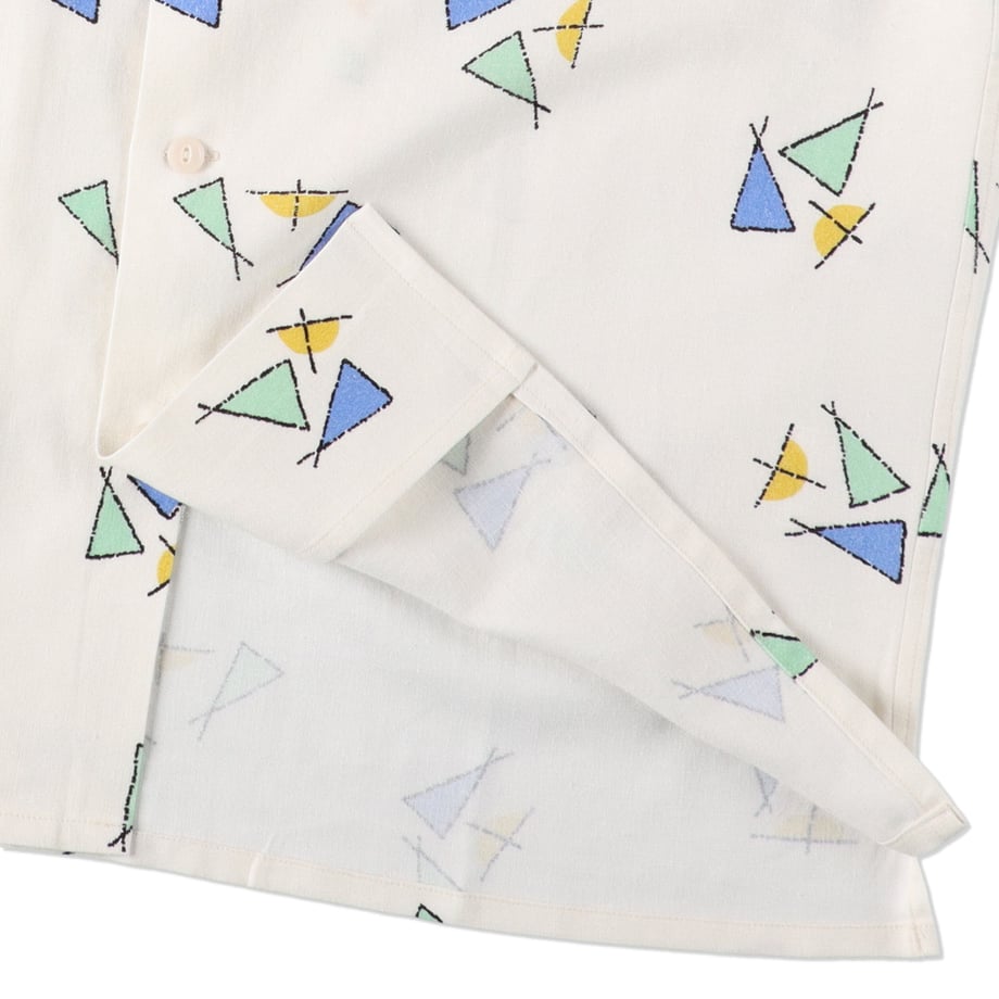 SOLARIS & Co. ATOMIC S/S OP SHIRT "TROPICANA" WHITE【V02003】