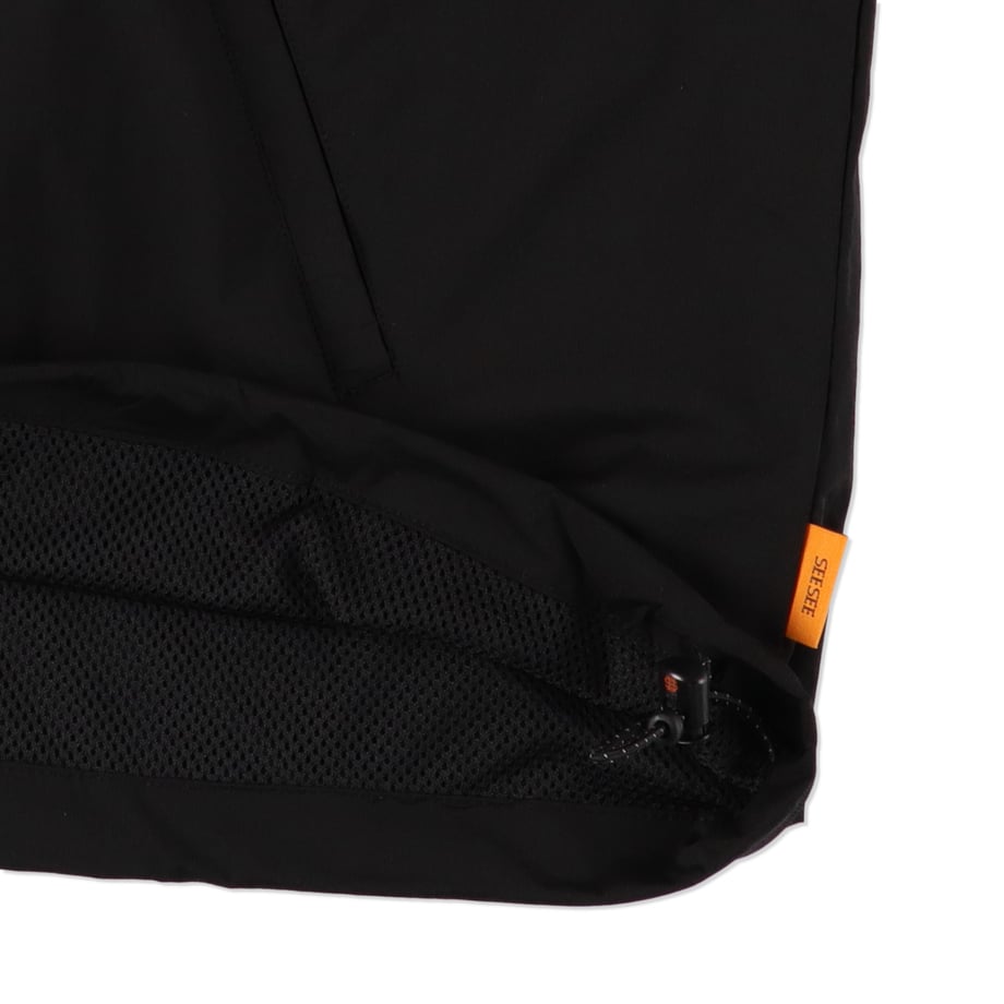 SEE SEE NYLON HOODY【BLACK】