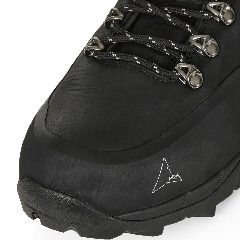 ROA Andreas Black Vibramソール 革製ディテール トゥキャップ