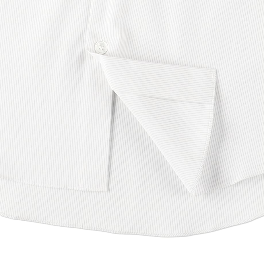 BLACK STRIPES OFF WHITE NORMAL SHIRT – CAMISAS MANOLO 裾のディテール