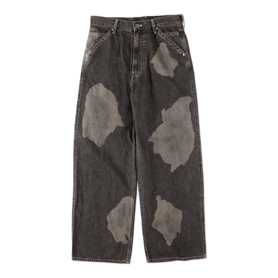 ENCOMING SPOTTED DENIM TROUSER BLACK【SPDTR-B】(N)