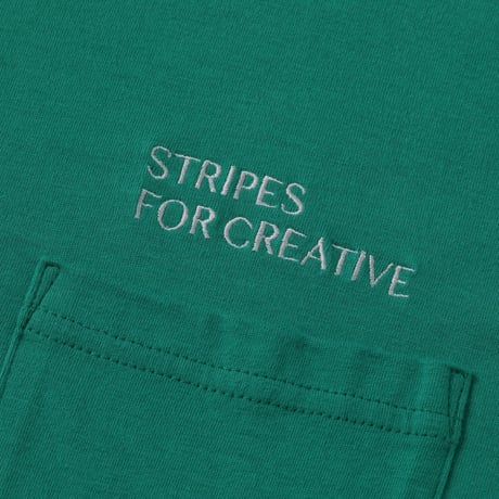 S.F.C SUPER BIG FLAT POCKET SS TEE Green - エスエフシー ロゴ刺繍ディティール