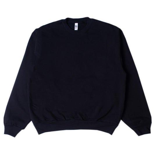 Los Angeles Apparel Heavy Fleece Crew Neck Sweatshirt Black【HF07】