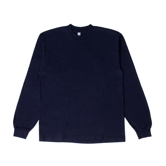 Los Angeles Apparel Long Sleeve Garment Dye T-Shirt Navy【1807GD】