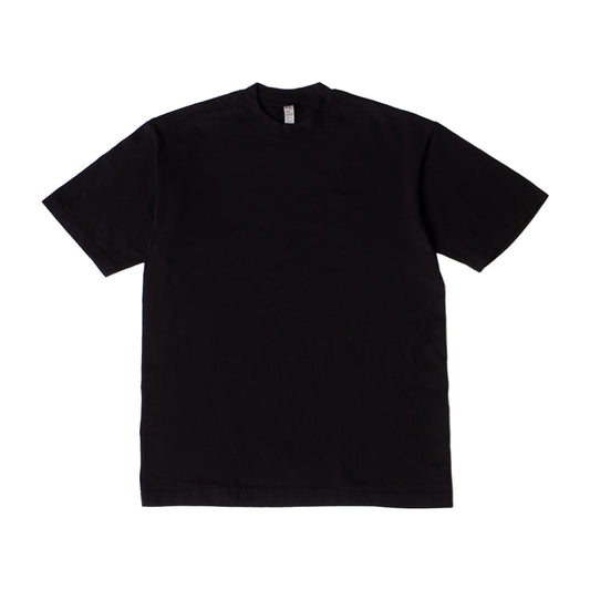 Los Angeles Apparel  Garment Dye Crew Neck T-Shirt Black【1801GD】