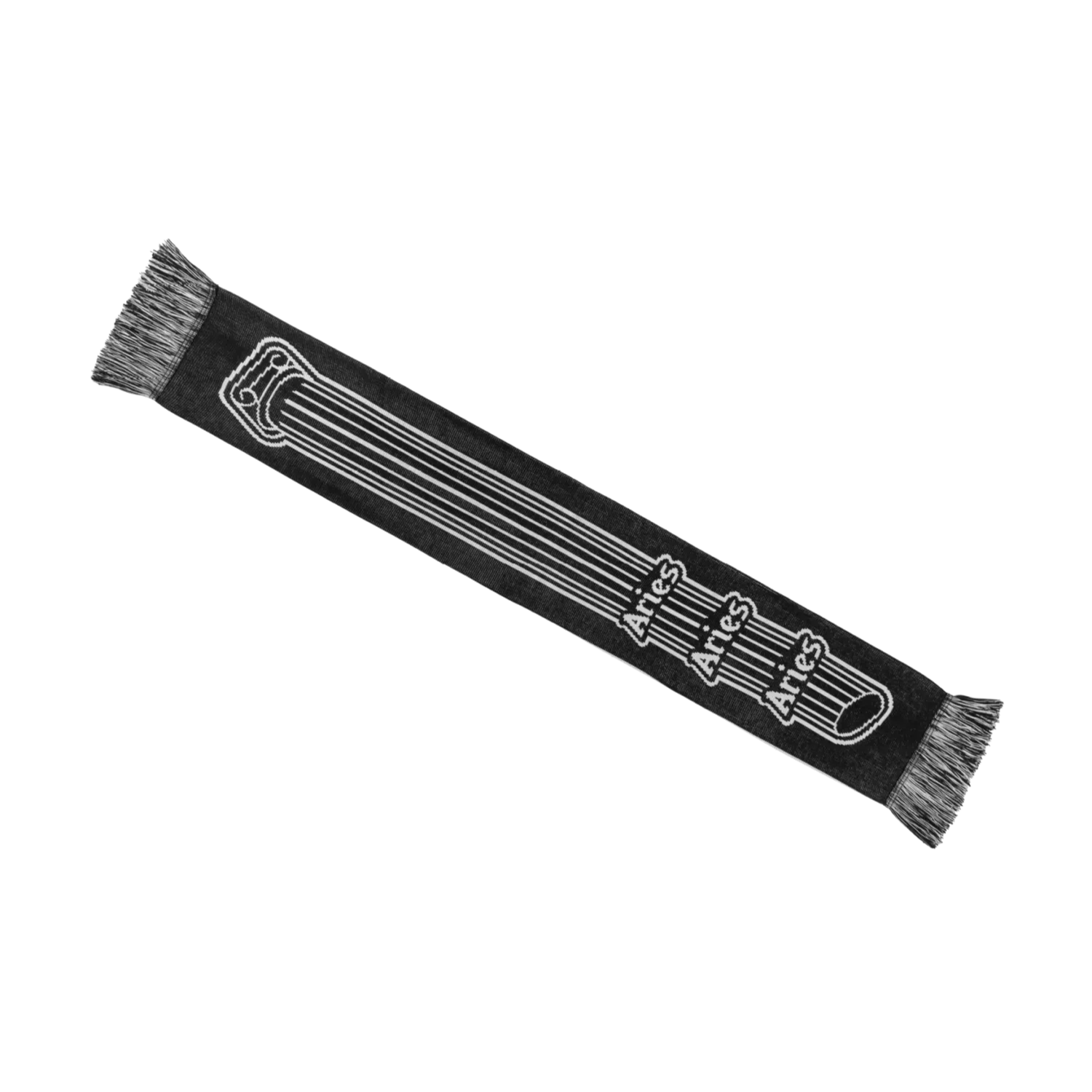 ARIES Column Scarf Black - ARIES 正面