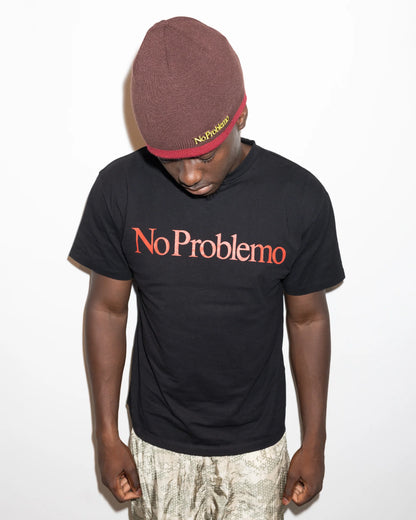 No Problemo No Problemo SS Tee Black【NP60002.06】(N)  着用写真 正面