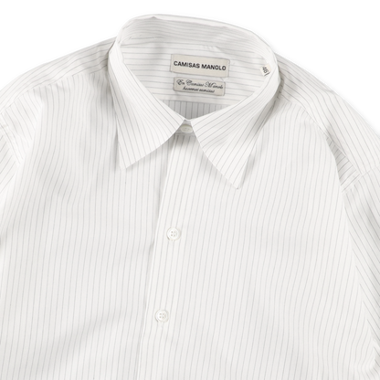 CAMISAS MANOLO - Off White Black Stripes Normal Shirt – STUDY