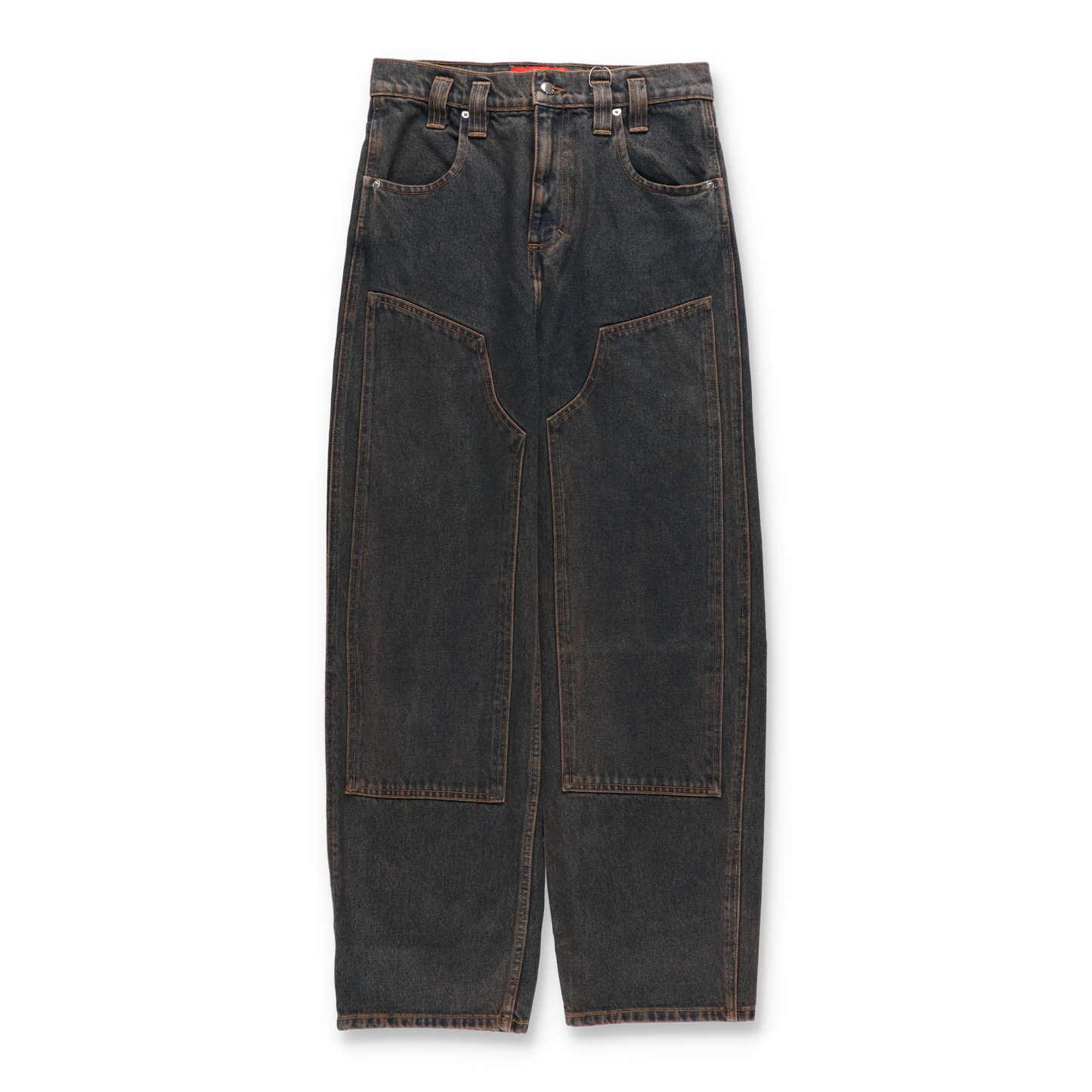 ECKHAUS LATTA DOUBLE KNEE BAGGY JEAN VALENCIA【1229-EL-PS26-V】