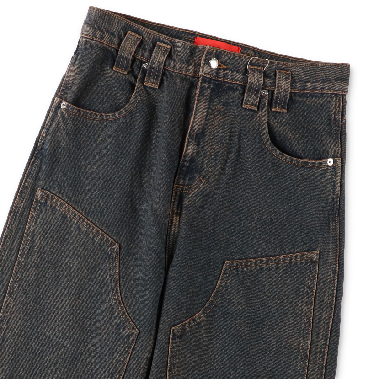 ECKHAUS LATTA DOUBLE KNEE BAGGY JEAN VALENCIA【1229-EL-PS26-V】