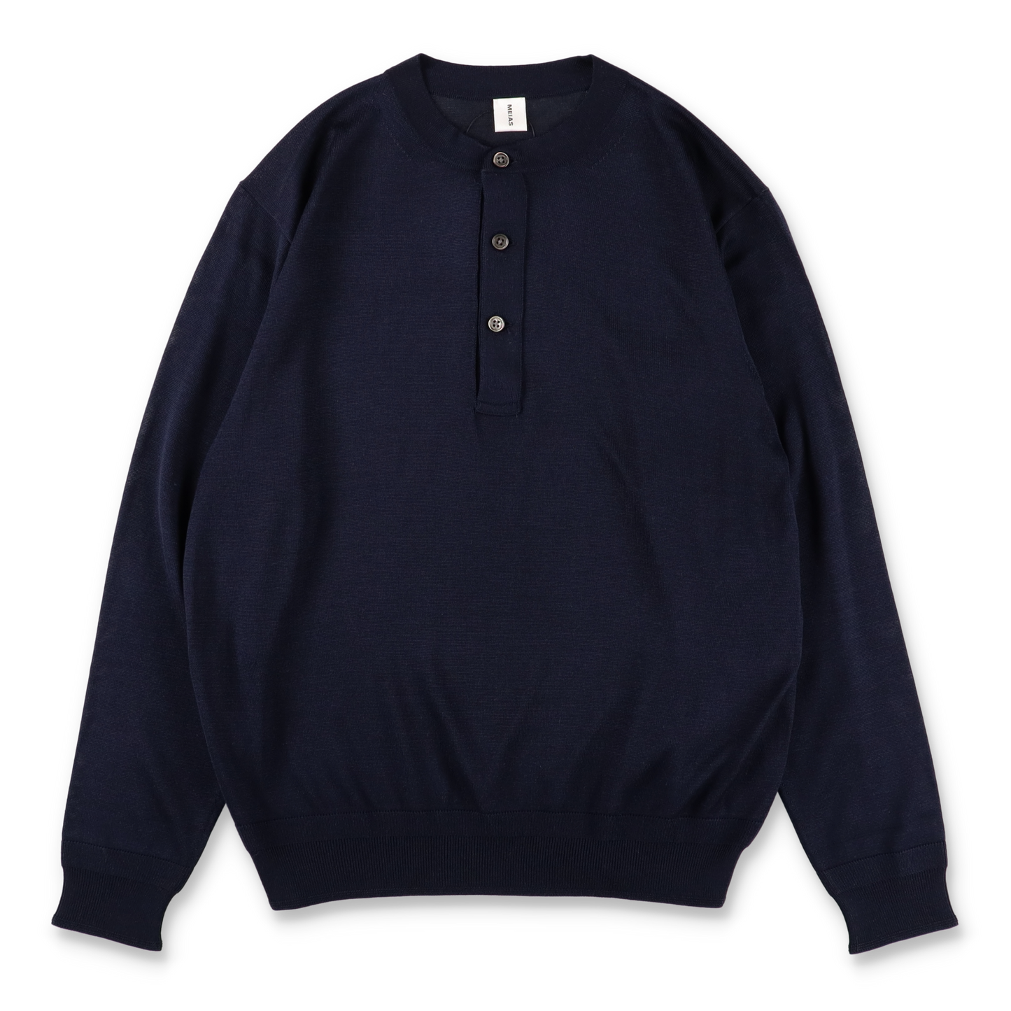 MEIAS SILK HENLEY NECK PO NAVY [SLPO-04-24] (N)