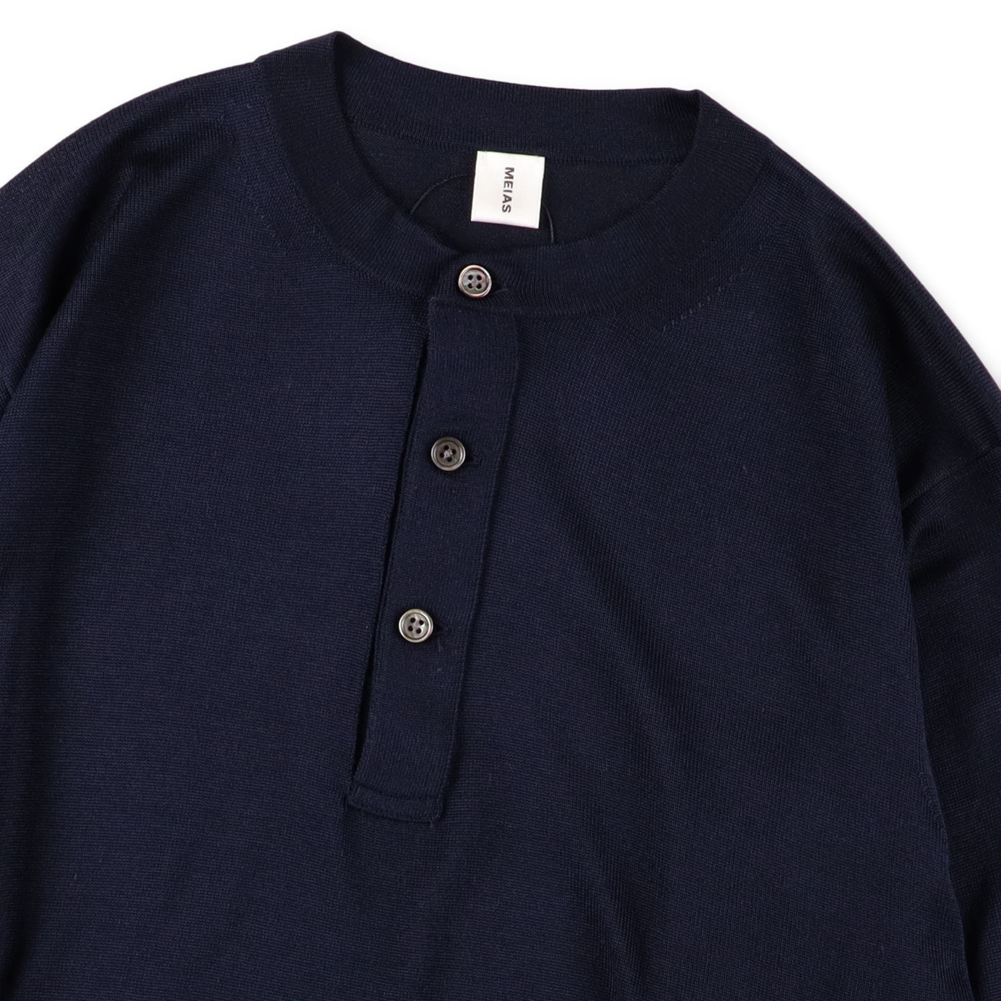 MEIAS SILK HENLEY NECK PO NAVY [SLPO-04-24] (N)