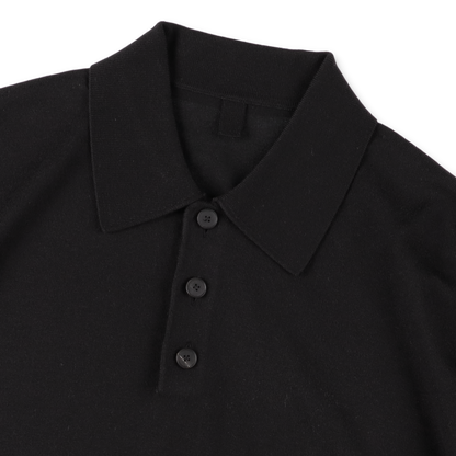 MEIAS CO/ SI KNIT POLO PO BLACK [HEPO-6S04] (N)