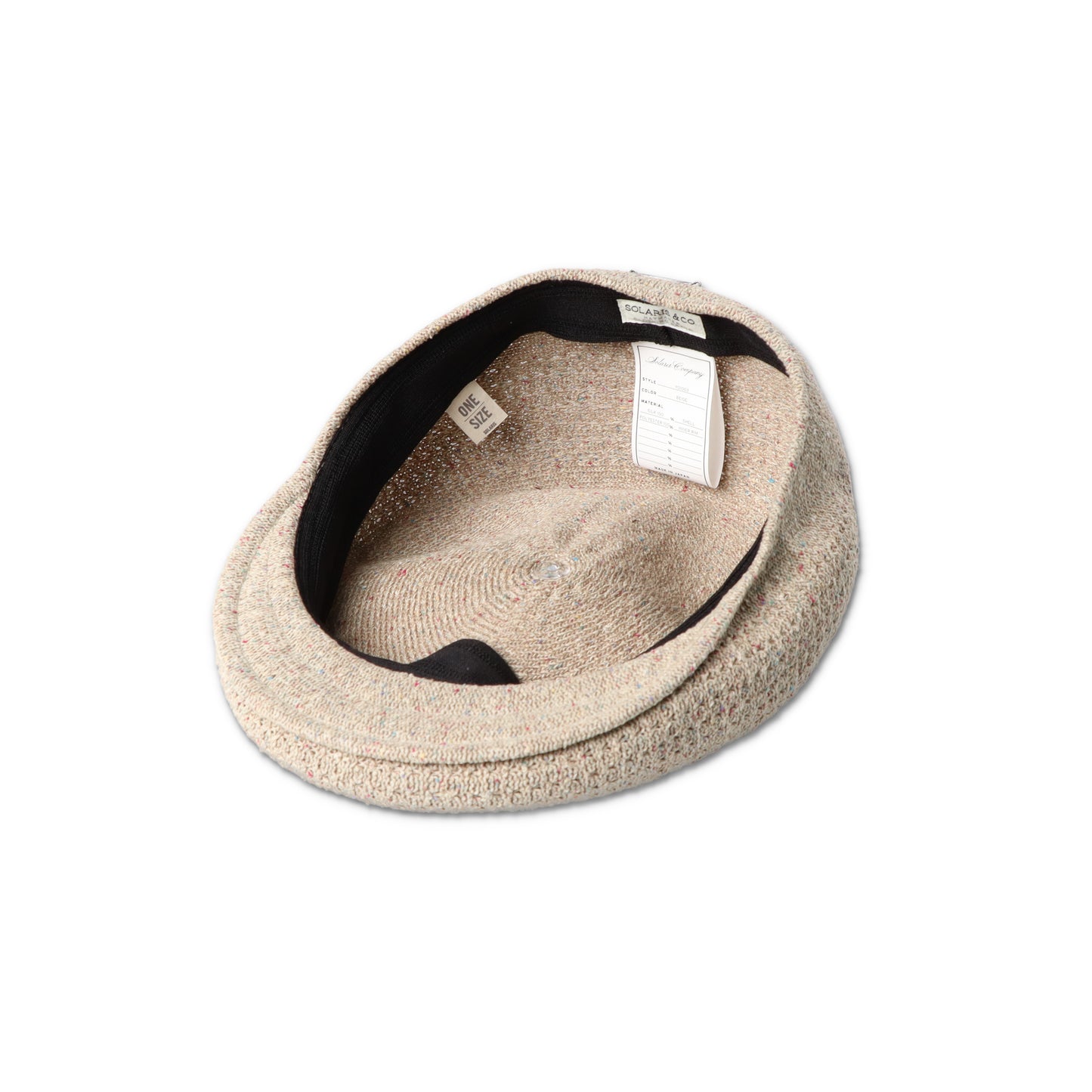 SOLARIS&amp;Co. SILK HUNTHING CAP BEIGE [Y01003] (N)