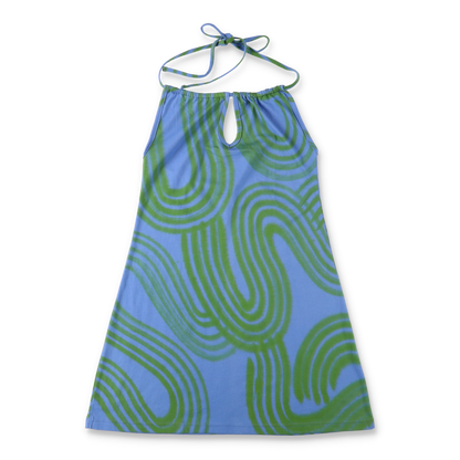 SUKU HOME KEYHOLE HALTER DRESS RIPPLE (N)