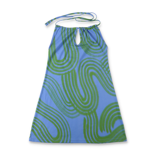 SUKU HOME KEYHOLE HALTER DRESS RIPPLE (N)