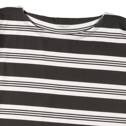SOLARIS&CO. Boatneck Stripe Tee JAMES Black – STUDY SHOWROOM STORE SOLARIS&CO. Boatneck Stripe Tee JAMES Black – STUDY SHOWROOM STORE