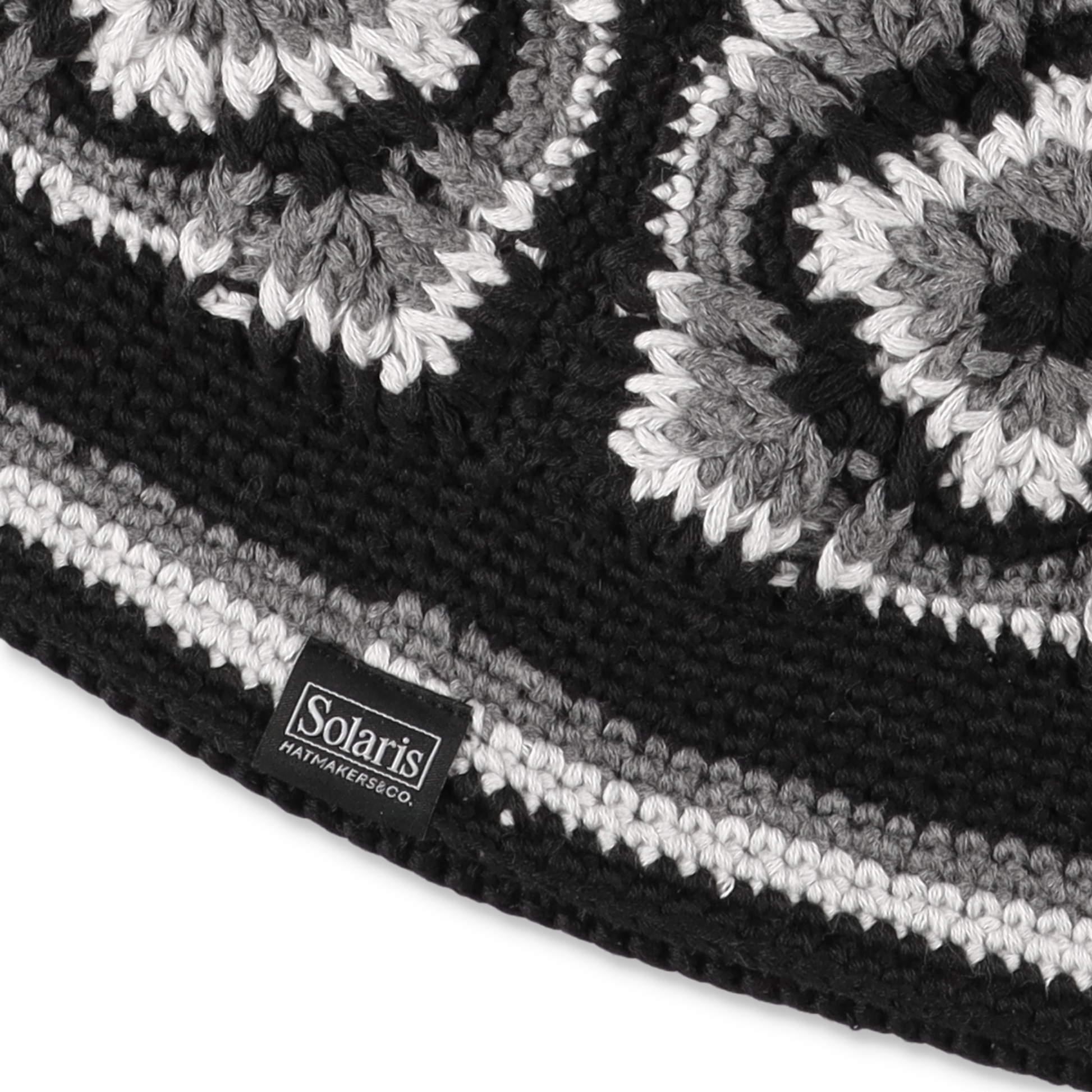 SOLARIS&Co. - CROCHET HAT SUNBIRD BLACK – STUDY SHOWROOM STORE