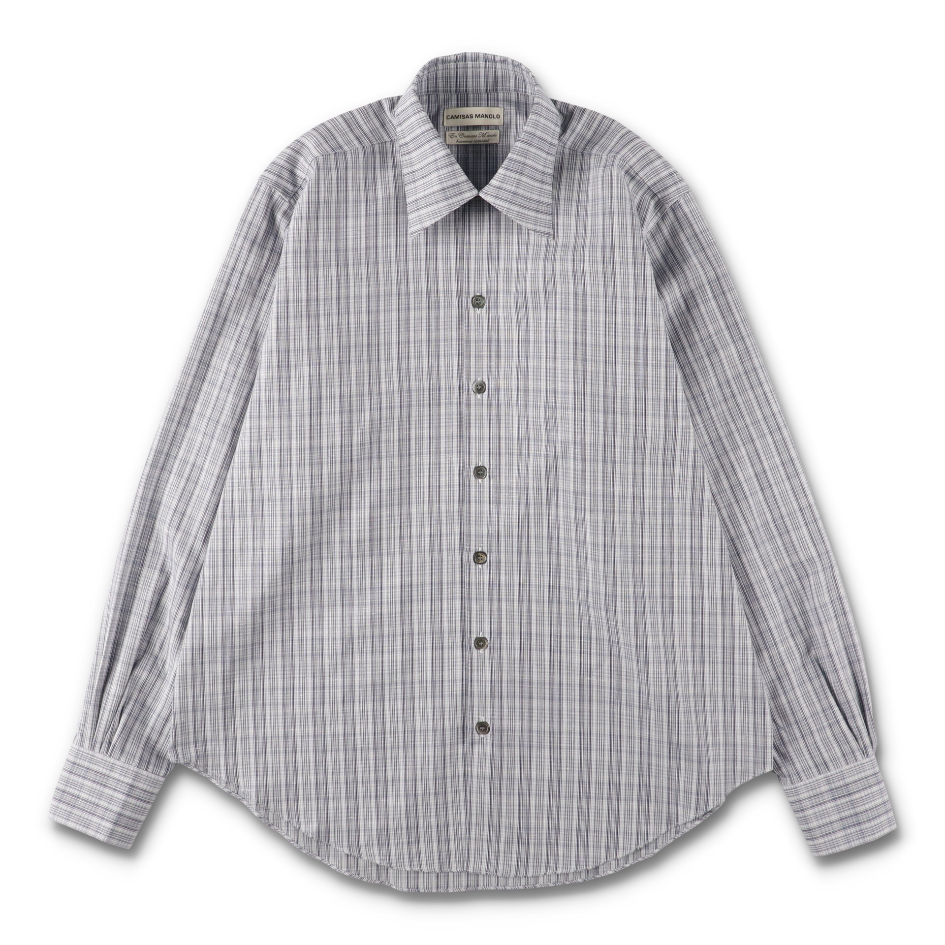 CAMISAS MANOLO - BLUE/WHITE MULTI CHECK NORMAL SHIRT – STUDY CAMISAS MANOLO - BLUE/WHITE MULTI CHECK NORMAL SHIRT – STUDY
