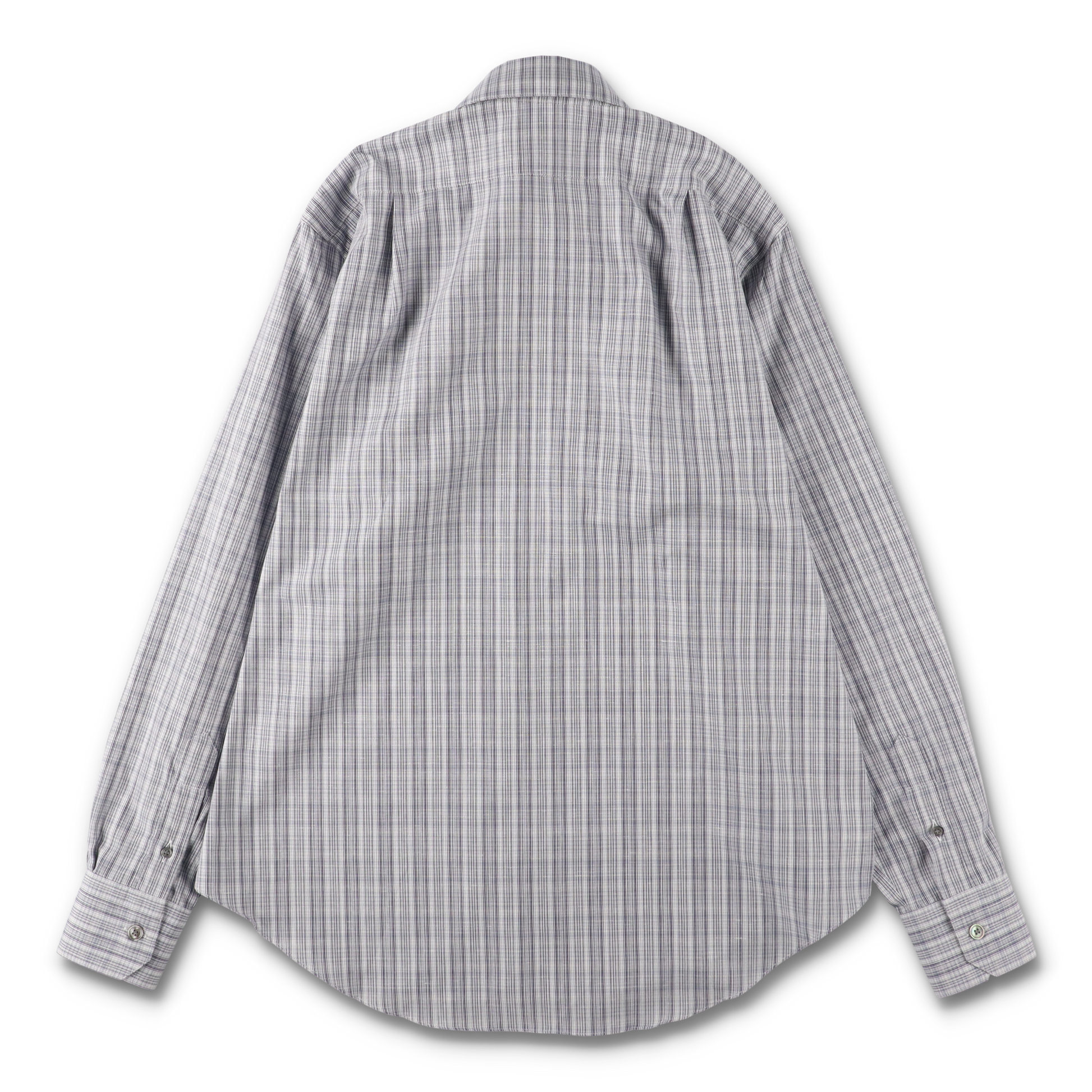 BLUE/WHITE MULTI CHECK NORMAL SHIRT - CAMISAS MANOLO 背面