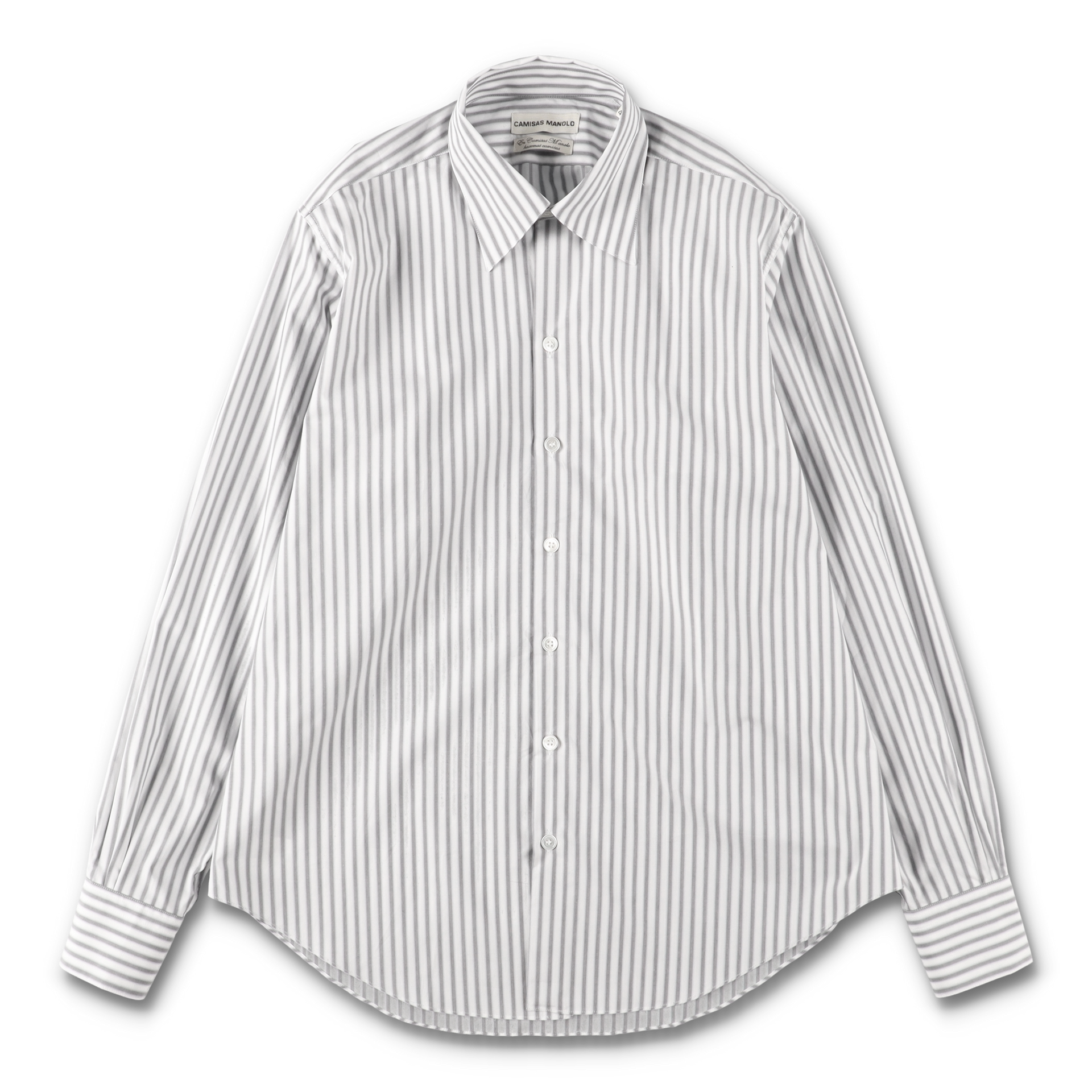 CAMISAS MANOLO - WHITE/BLACK STRIPES NORMAL SHIRT – STUDY SHOWROOM CAMISAS MANOLO - WHITE/BLACK STRIPES NORMAL SHIRT – STUDY SHOWROOM