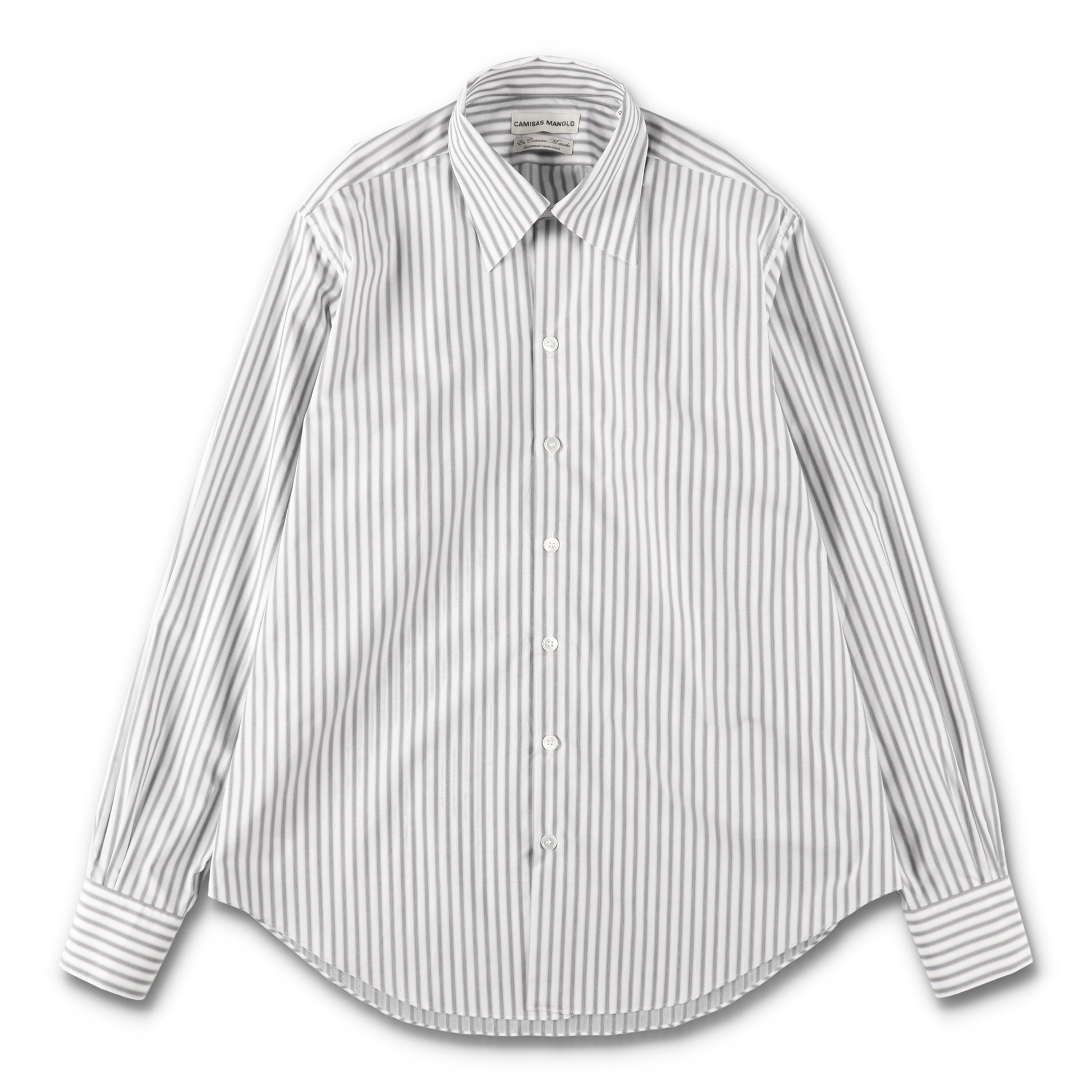 CAMISAS MANOLO - WHITE/BLACK STRIPES NORMAL SHIRT – STUDY SHOWROOM CAMISAS MANOLO - WHITE/BLACK STRIPES NORMAL SHIRT – STUDY SHOWROOM