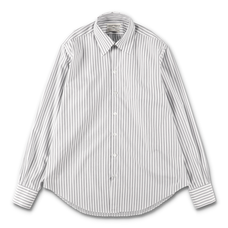 CAMISAS MANOLO - WHITE/BLACK STRIPES NORMAL SHIRT – STUDY SHOWROOM