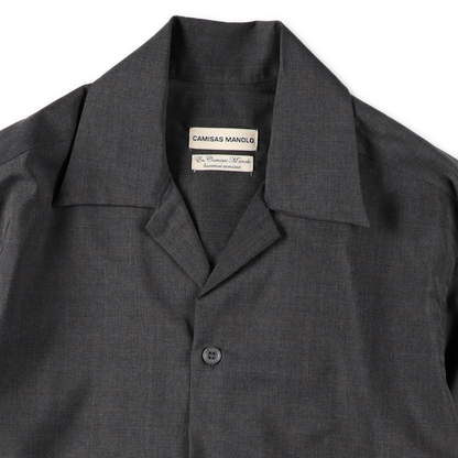GREY BUENAS NOCHES SHIRT - CAMISAS MANOLO 襟のディテール