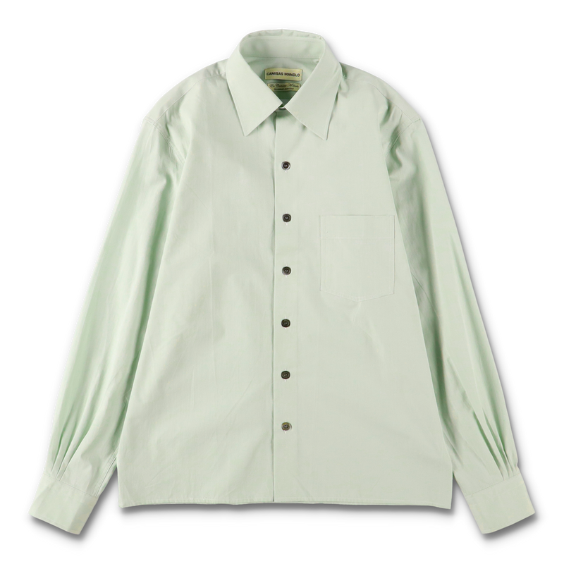 【美品】CAMISAS MANOLO カミサスマノロ　ドレスシャツ CAMISAS MANOLO - BLUE/WHITE MULTI CHECK NORMAL SHIRT – STUDY