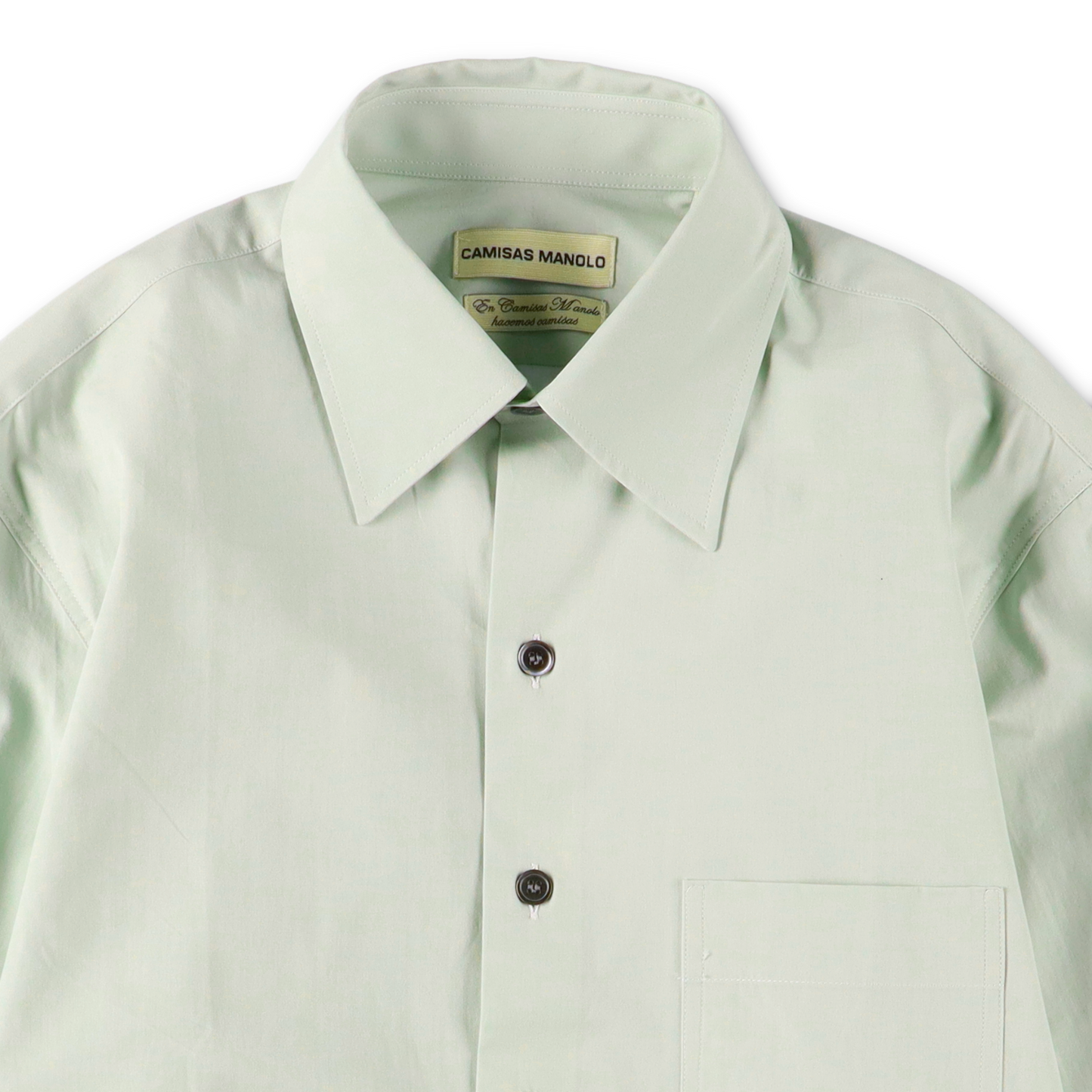 【美品】CAMISAS MANOLO カミサスマノロ　ドレスシャツ CAMISAS MANOLO - BLUE/WHITE MULTI CHECK NORMAL SHIRT – STUDY