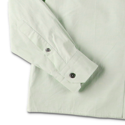 SOFT GREEN CAMISA SHIRT - CAMISAS MANOLO 袖のディテール