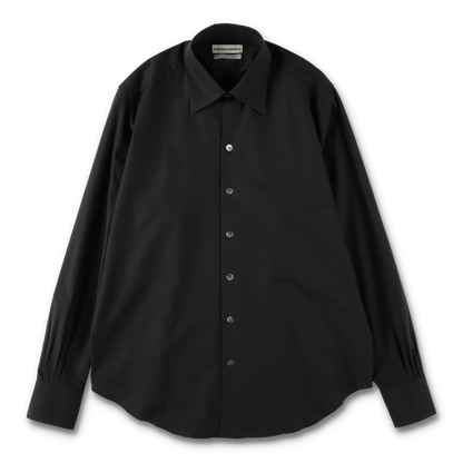 BLACK NORMAL SHIRT - CAMISAS MANOLO 正面