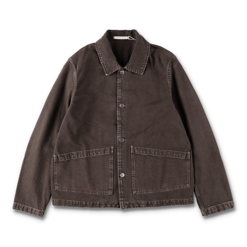 SUNFLOWER - WORKER JAKET VINTAGE BROWN – STUDY SHOWROOM STORE