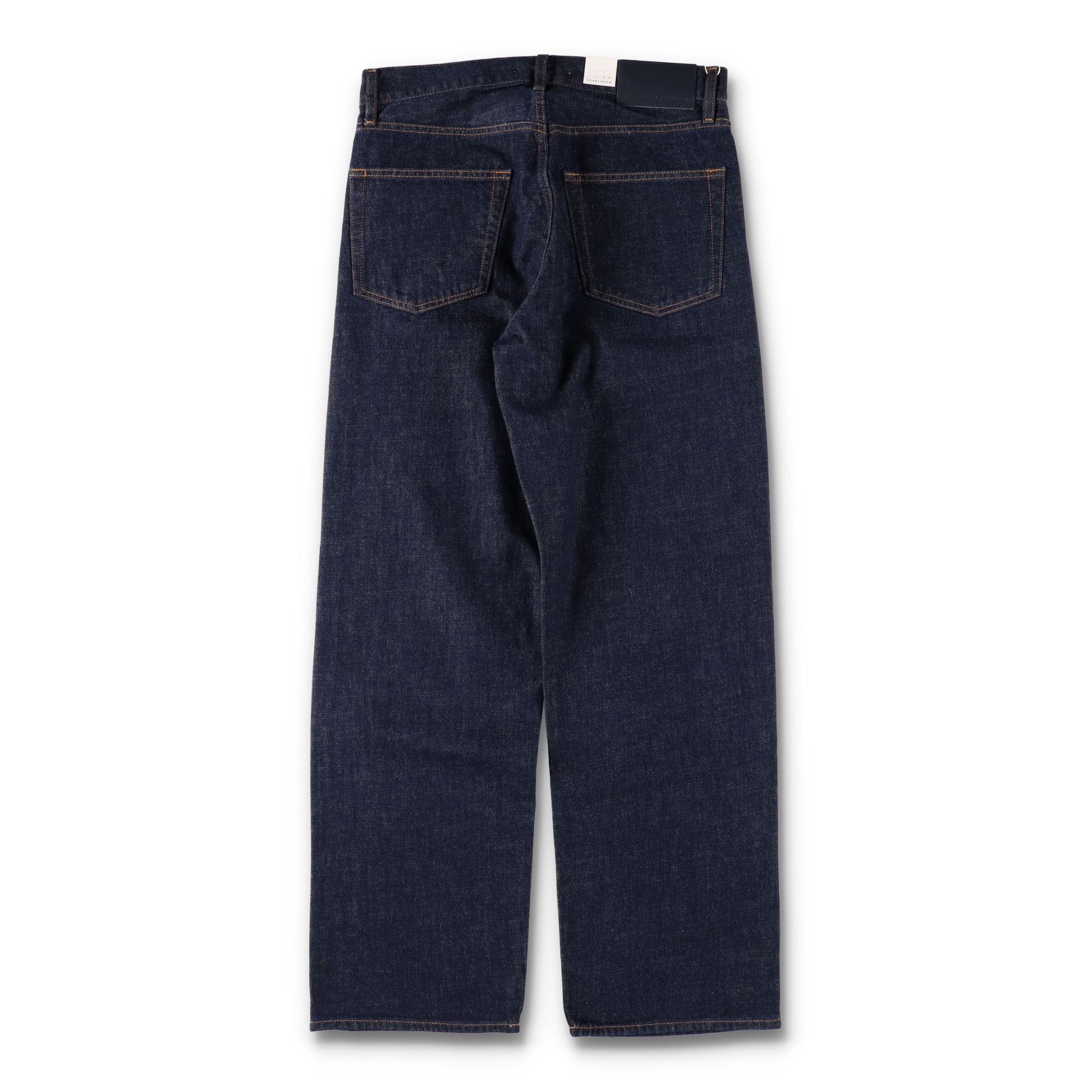 LOOSE DENIM SIMPLE RINSE BLUE - SUNFLOWER 背面