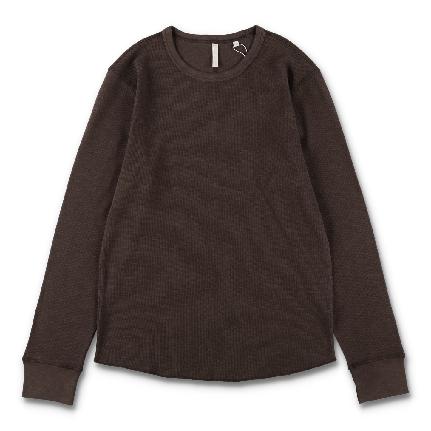 WAFFLE TEE LS BROWN - SUNFLOWER 正面