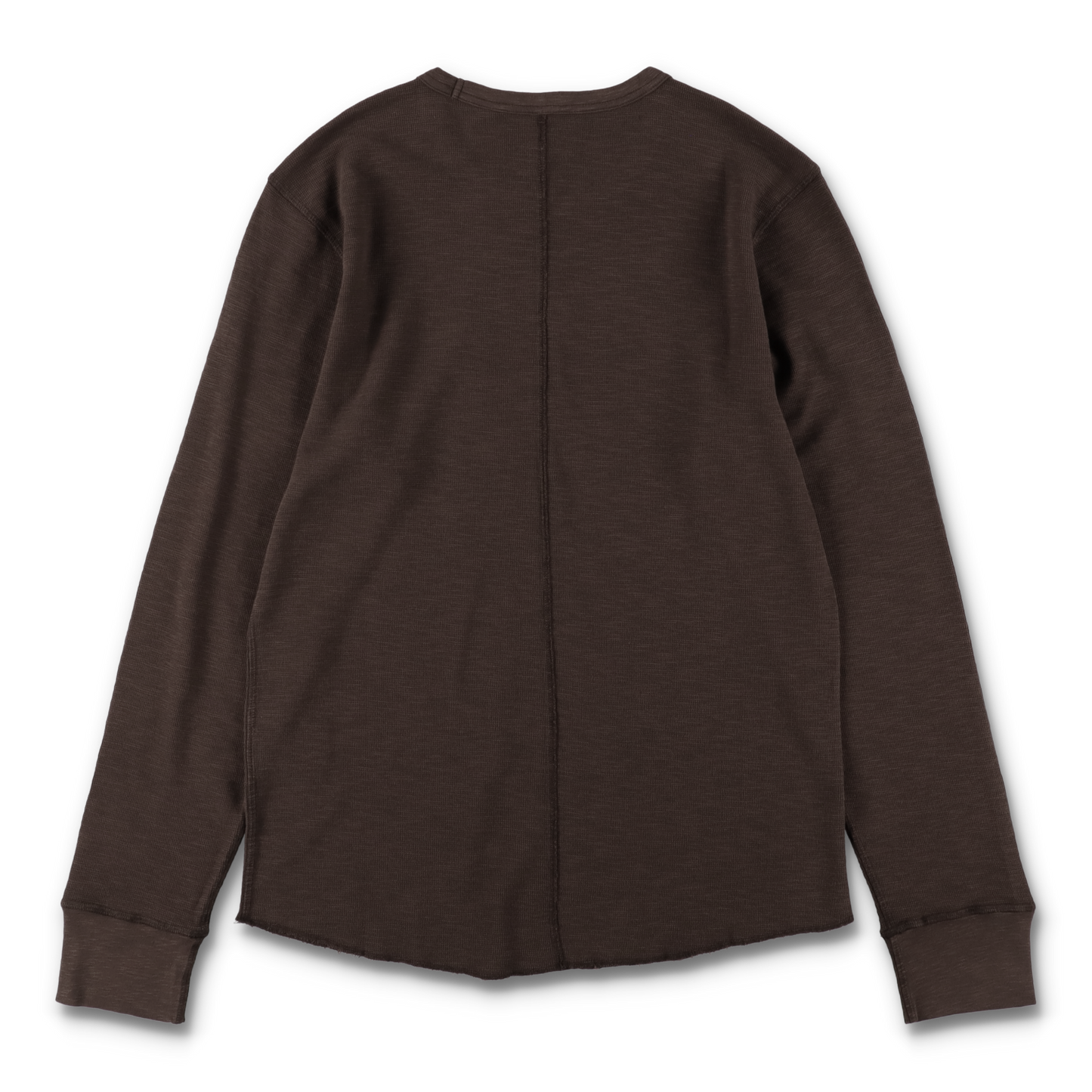 WAFFLE TEE LS BROWN - SUNFLOWER 背面