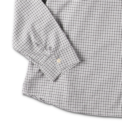 STABLE SHIRT GREY CHECK - SUNFLOWER 袖のディテール