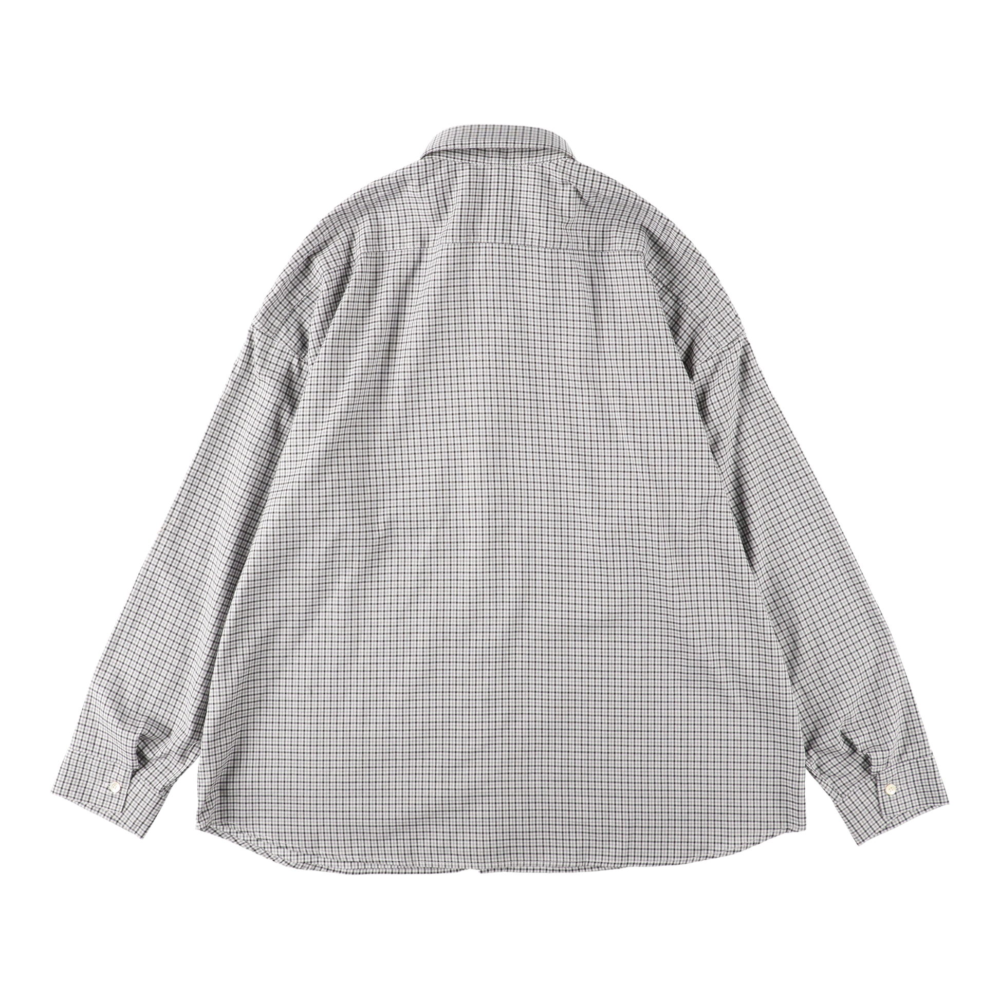 STABLE SHIRT GREY CHECK - SUNFLOWER 背面