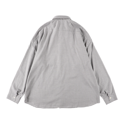 STABLE SHIRT GREY CHECK - SUNFLOWER 背面