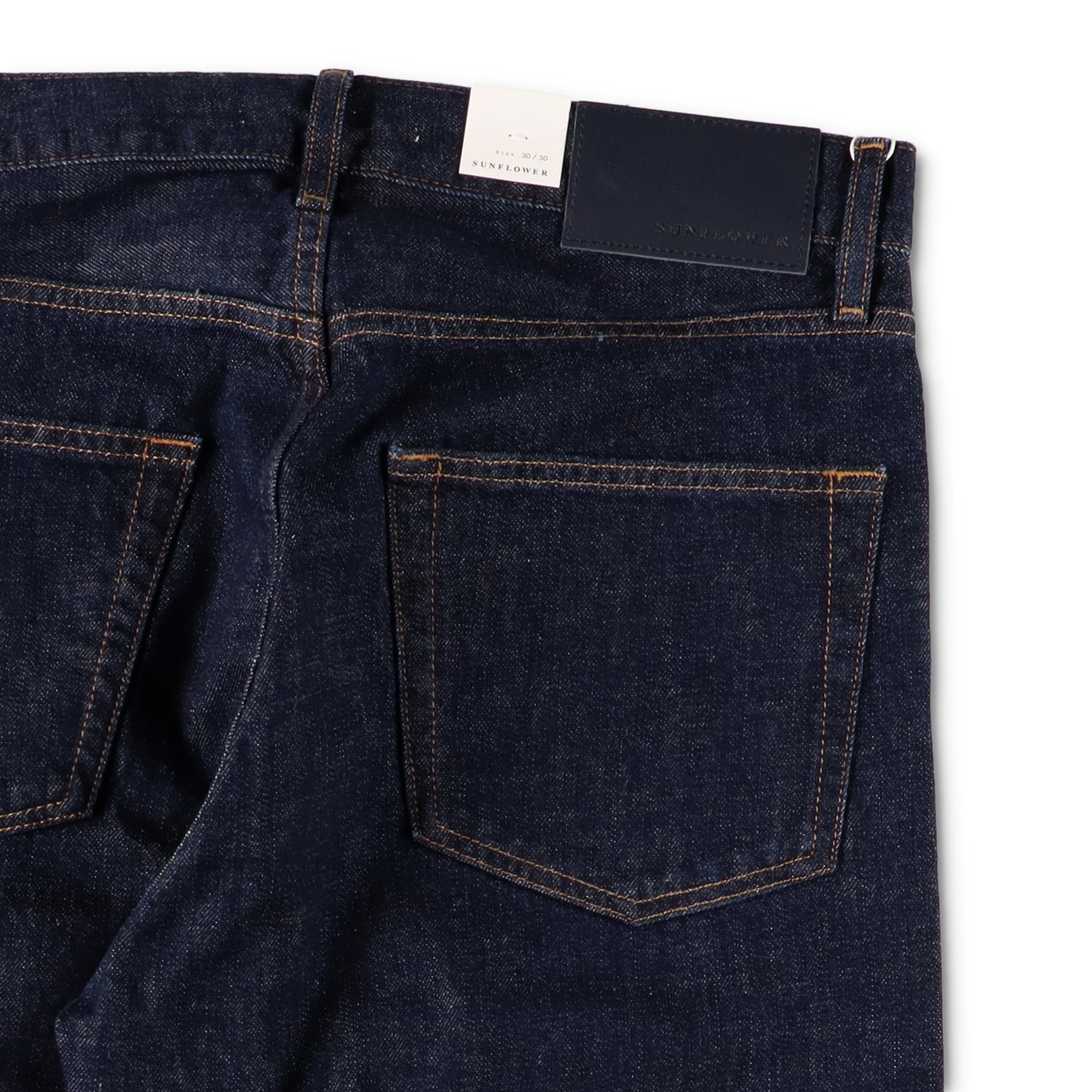 LOOSE DENIM SIMPLE RINSE BLUE - SUNFLOWER ポケットのディテール