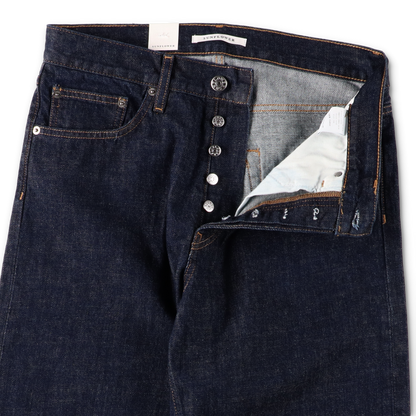 LOOSE DENIM SIMPLE RINSE BLUE - SUNFLOWER ボタンのディテール