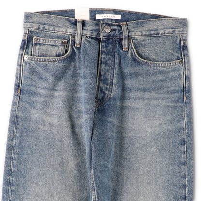 LOOSE DENIM DARK BLUE VINTAGE - SUNFLOWER ウエストのディテール