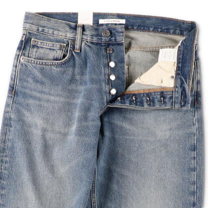 LOOSE DENIM DARK BLUE VINTAGE - SUNFLOWER ボタンのディテール