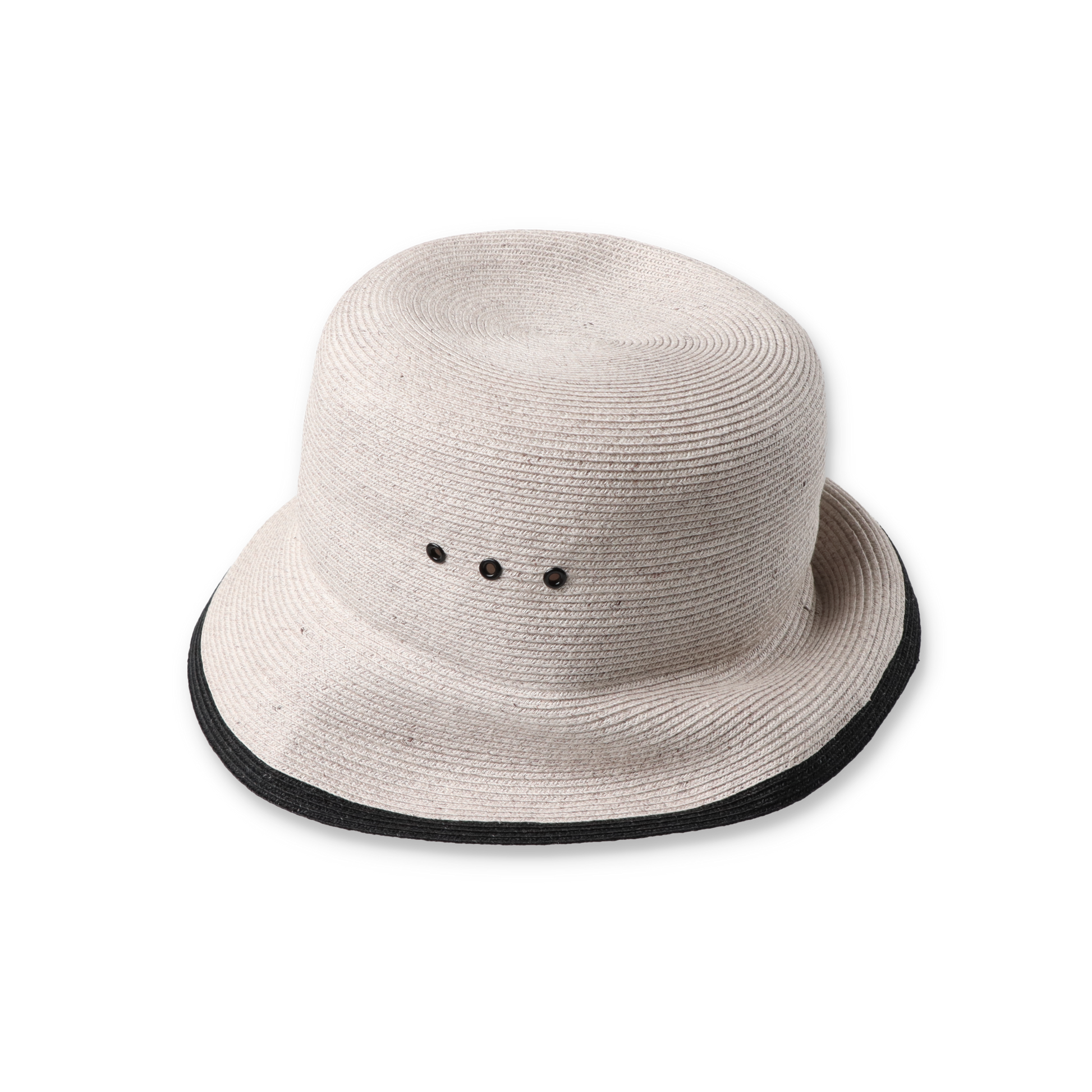 BRAID BUCKET HAT BEIGE - SOLARIS&Co. 側面
