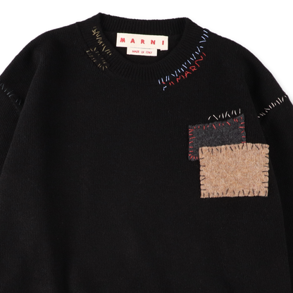 MARNI ROUNDNECK SWEATER Black 【GCMG0462Q0】(N)