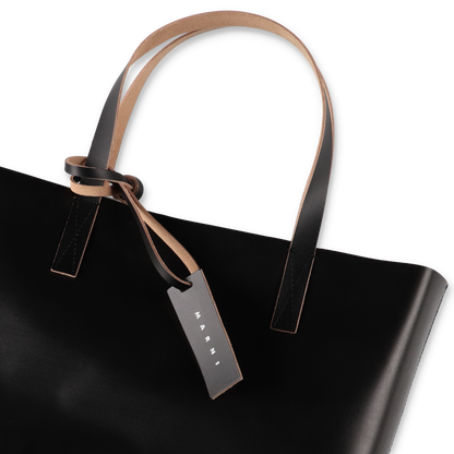 MARNI TRIBECA N/S TOTE Black - ハンドルディテール