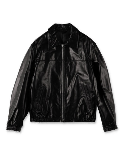 UNIVERSAL PRODUCTS. LEATHER JACKET BLACK【263-60401】(N)