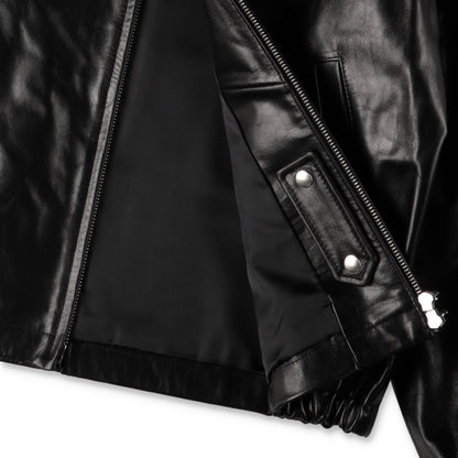 UNIVERSAL PRODUCTS. LEATHER JACKET BLACK【263-60401】(N)