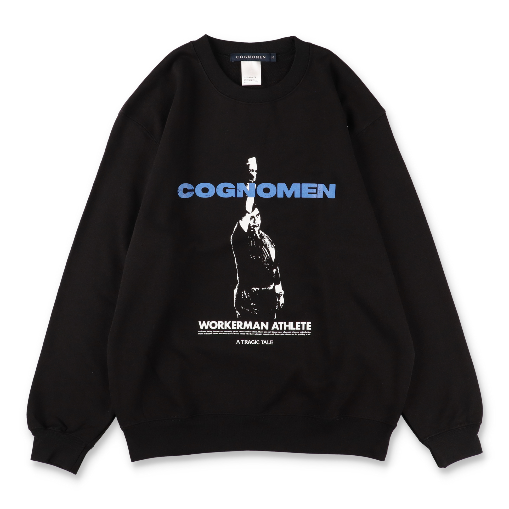 COGNOMEN WORKER-MAN ATHLETE SWEAT SHIRT Black - 正面