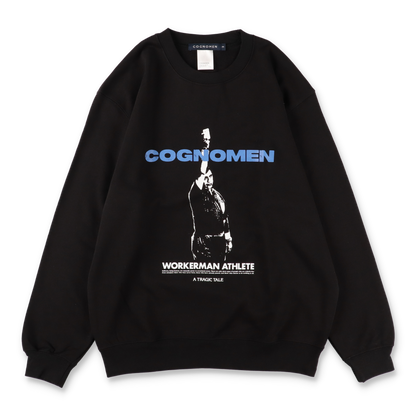 COGNOMEN WORKER-MAN ATHLETE SWEAT SHIRT Black - 正面